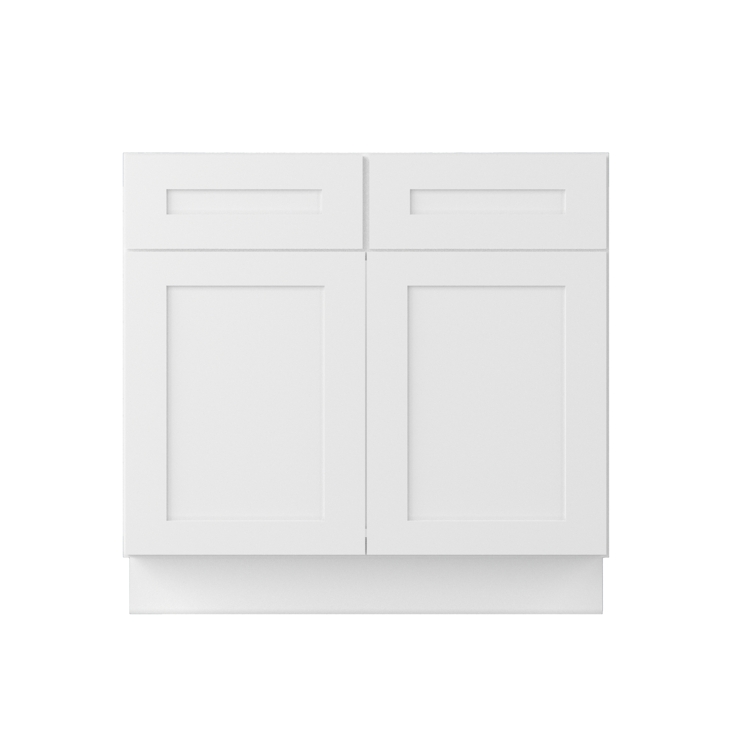 Sink Base Kitchen Cabinet SB36 Alpina White LessCare 36 in. width 34.5 in. height 24 in. depth - Kitchen Cabinets