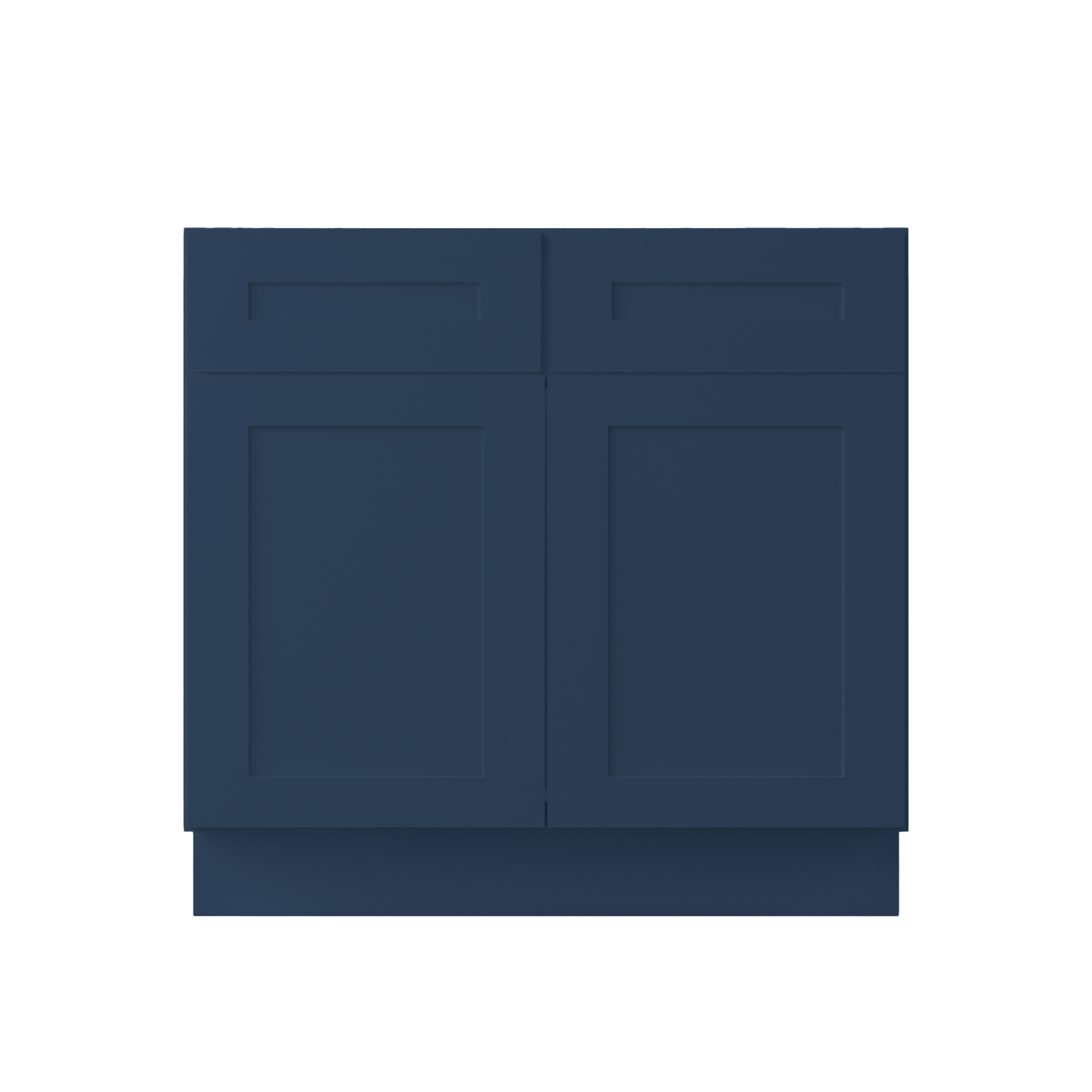 Sink Base Kitchen Cabinet SB36 Danbury Blue LessCare 36 in. width 34.5 in. height 24 in. depth - Kitchen Cabinets