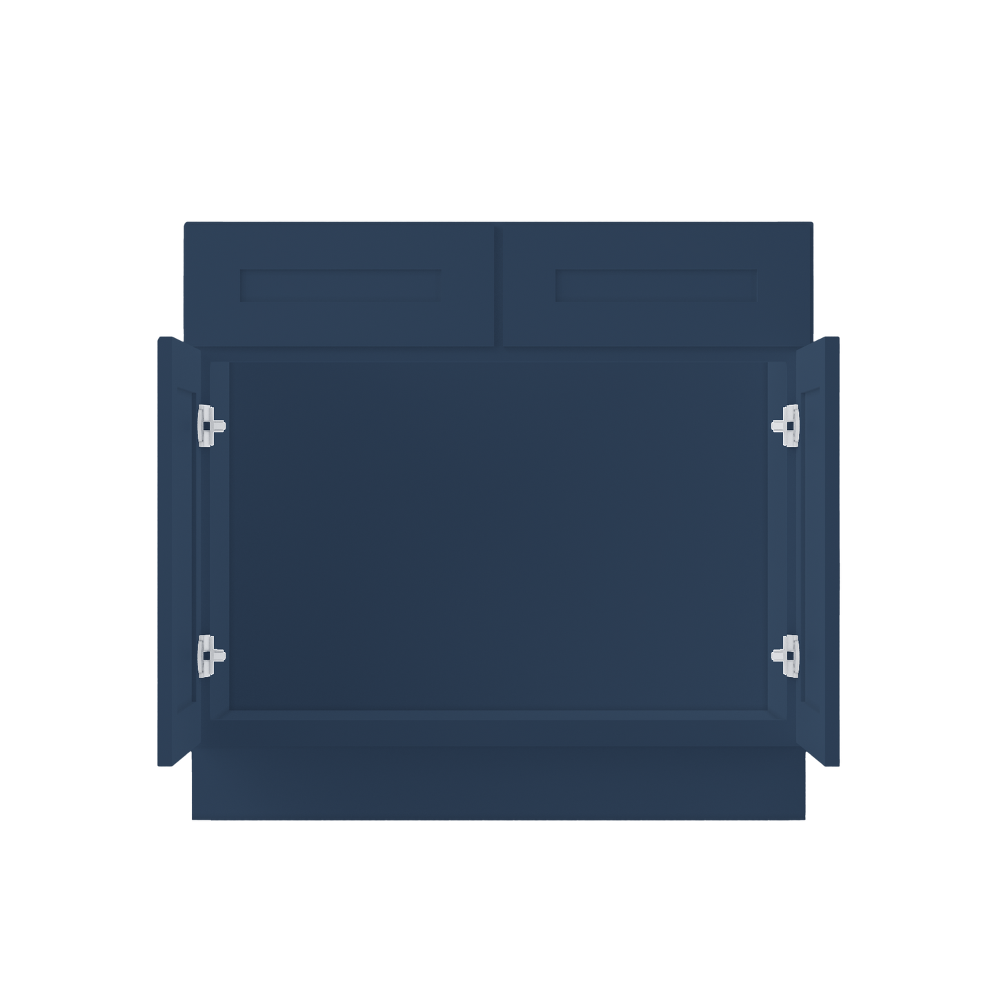 Sink Base Kitchen Cabinet SB36 Danbury Blue LessCare 36 in. width 34.5 in. height 24 in. depth - Kitchen Cabinets