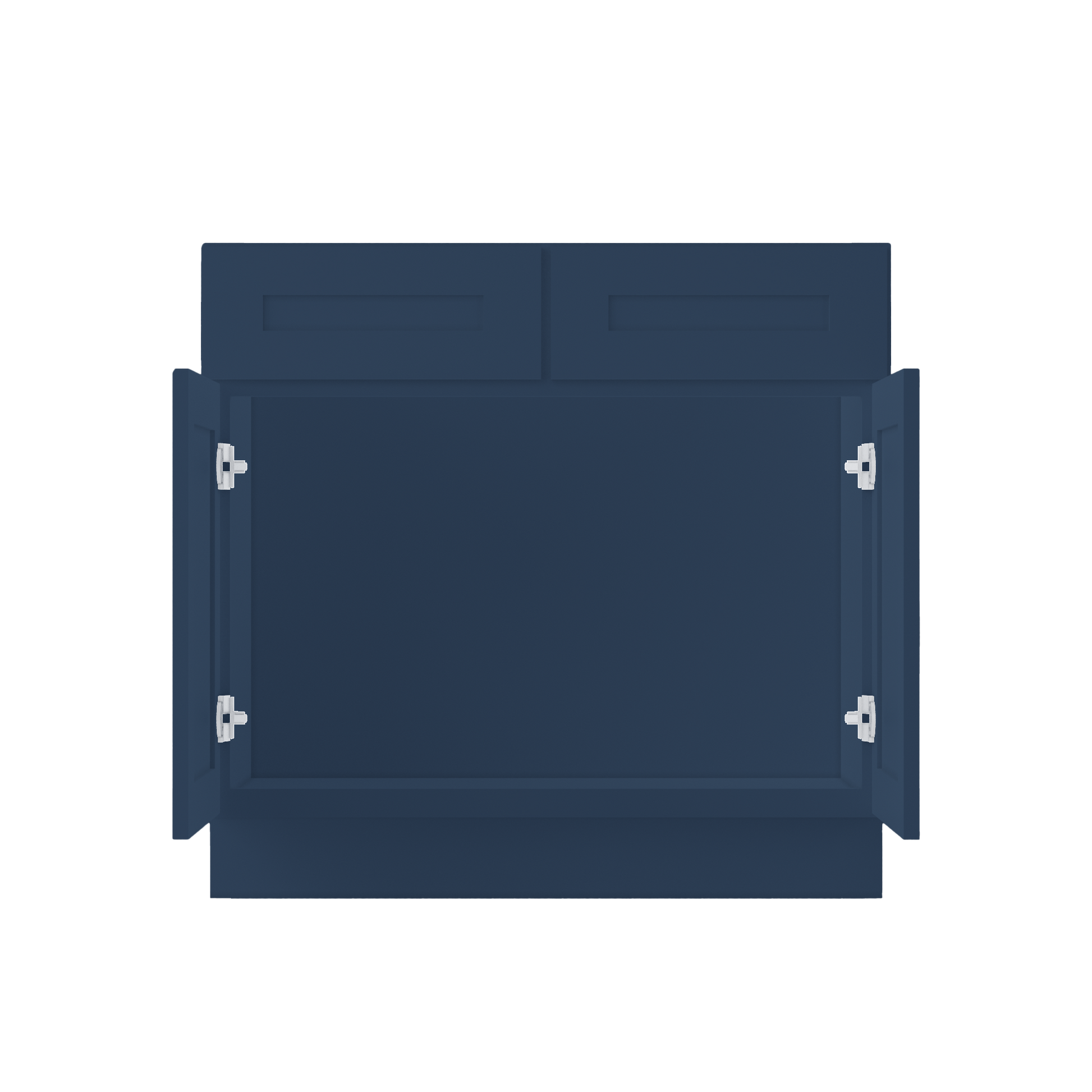 Sink Base Kitchen Cabinet SB36 Danbury Blue LessCare 36 in. width 34.5 in. height 24 in. depth - Kitchen Cabinets