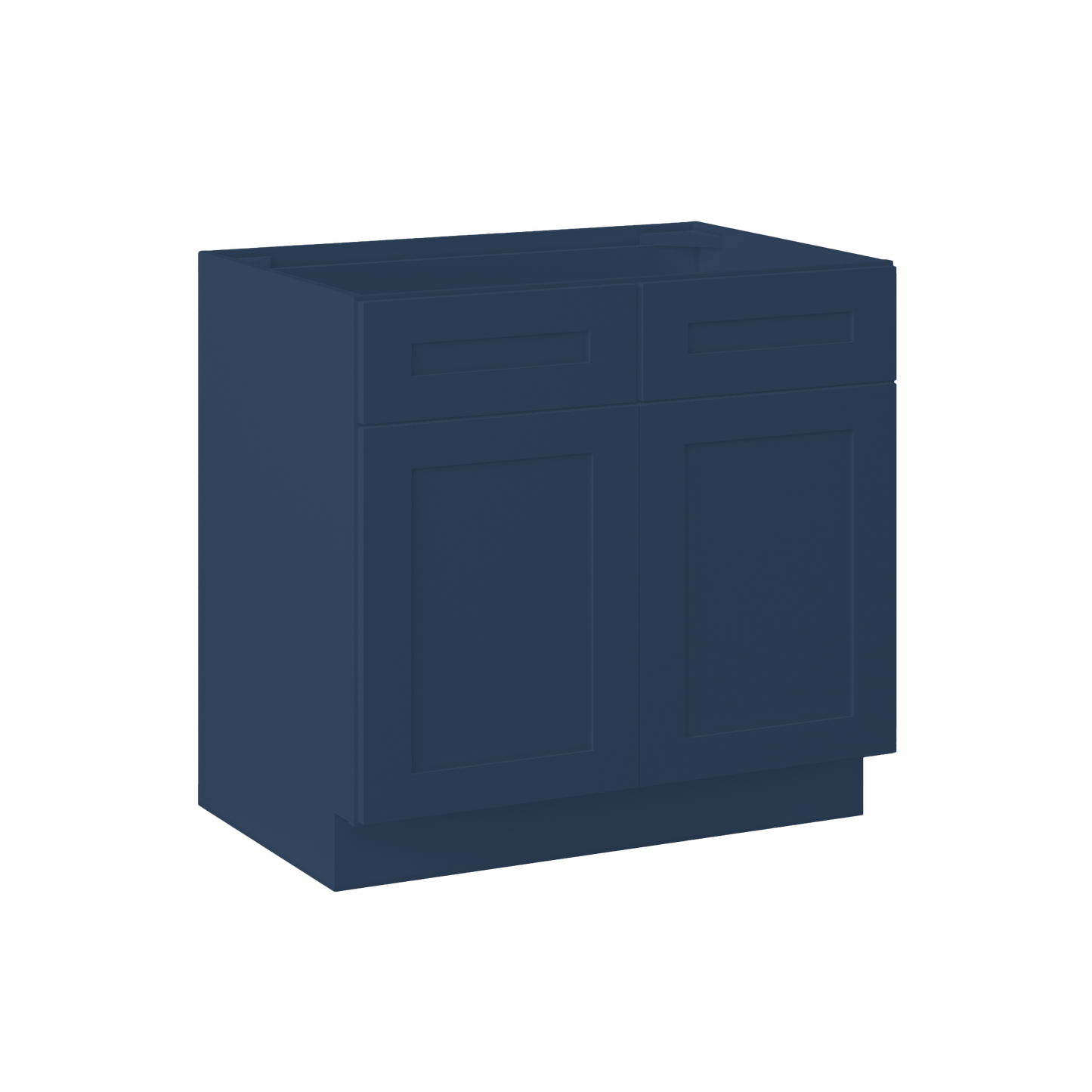 Sink Base Kitchen Cabinet SB36 Danbury Blue LessCare 36 in. width 34.5 in. height 24 in. depth - Kitchen Cabinets