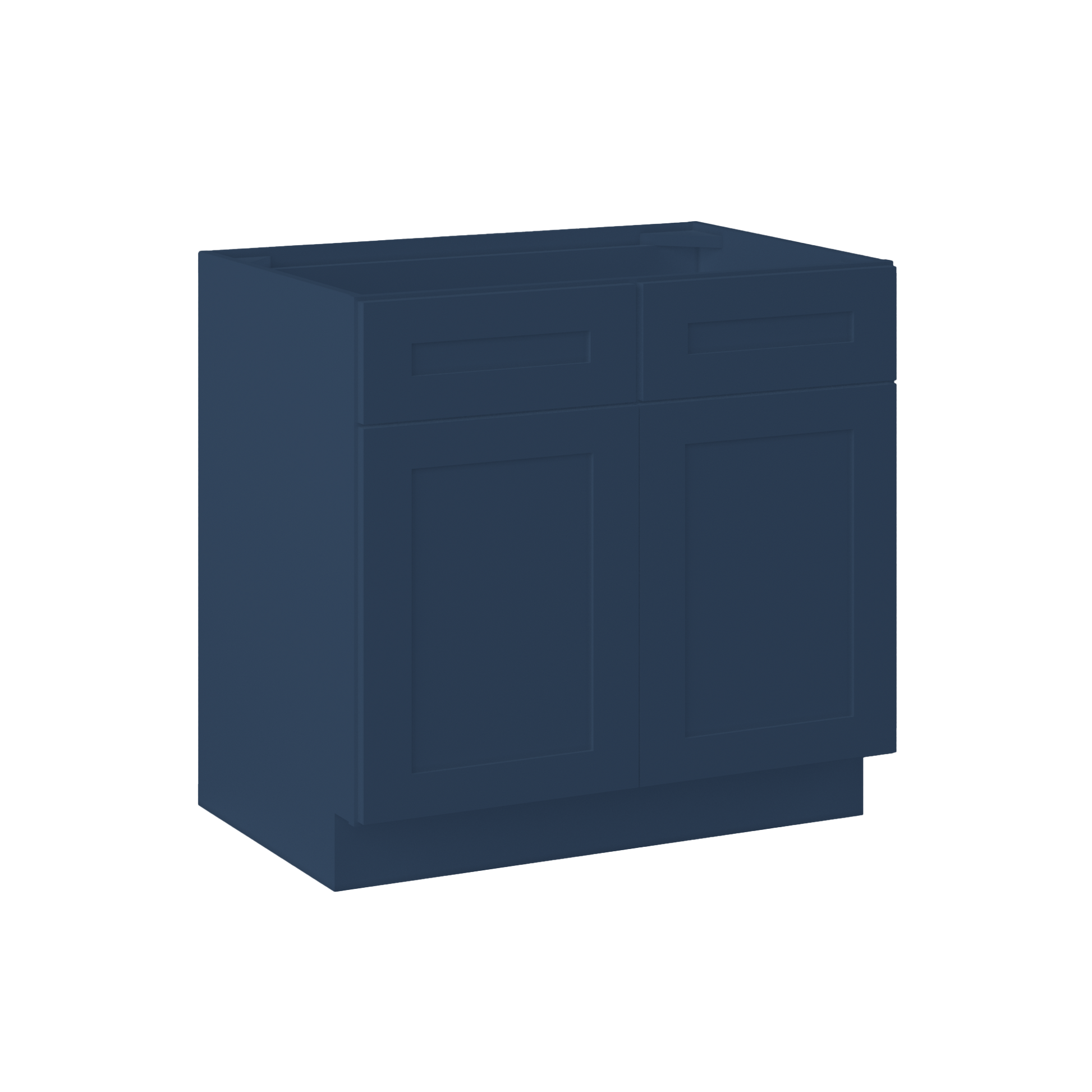 Sink Base Kitchen Cabinet SB36 Danbury Blue LessCare 36 in. width 34.5 in. height 24 in. depth - Kitchen Cabinets