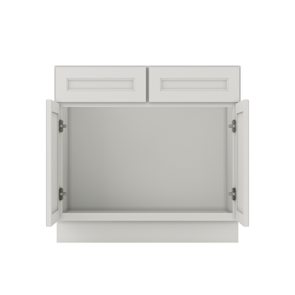 Sink Base Kitchen Cabinet SB36 Milan Pearl 36 in. width 34.5 in. height 24 in. depth - Kitchen Cabinets