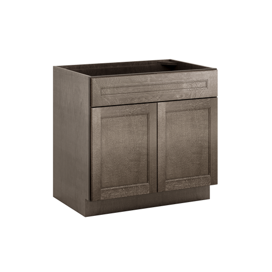 Sink Base Kitchen Cabinet SB36 Milan Slate 36 in. width 34.5 in. height 24 in. depth - Kitchen Cabinets