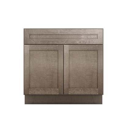Sink Base Kitchen Cabinet SB36 Milan Slate 36 in. width 34.5 in. height 24 in. depth - Kitchen Cabinets