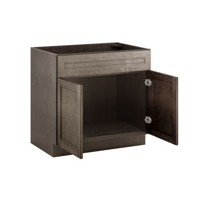 Sink Base Kitchen Cabinet SB36 Milan Slate 36 in. width 34.5 in. height 24 in. depth - Kitchen Cabinets