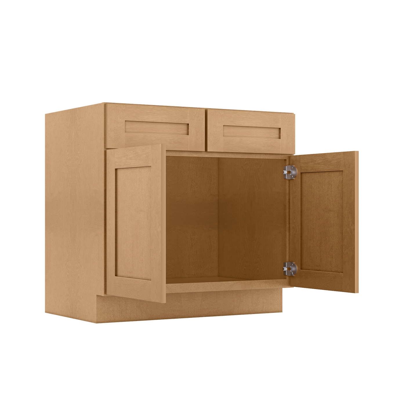 Sink Base Kitchen Cabinet SB36 Shaker Toffee LessCare 36 in. width 34.5 in. height 24 in. depth - Kitchen Cabinets