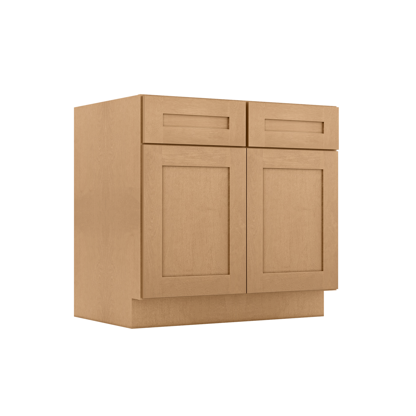 Sink Base Kitchen Cabinet SB36 Shaker Toffee LessCare 36 in. width 34.5 in. height 24 in. depth - Kitchen Cabinets