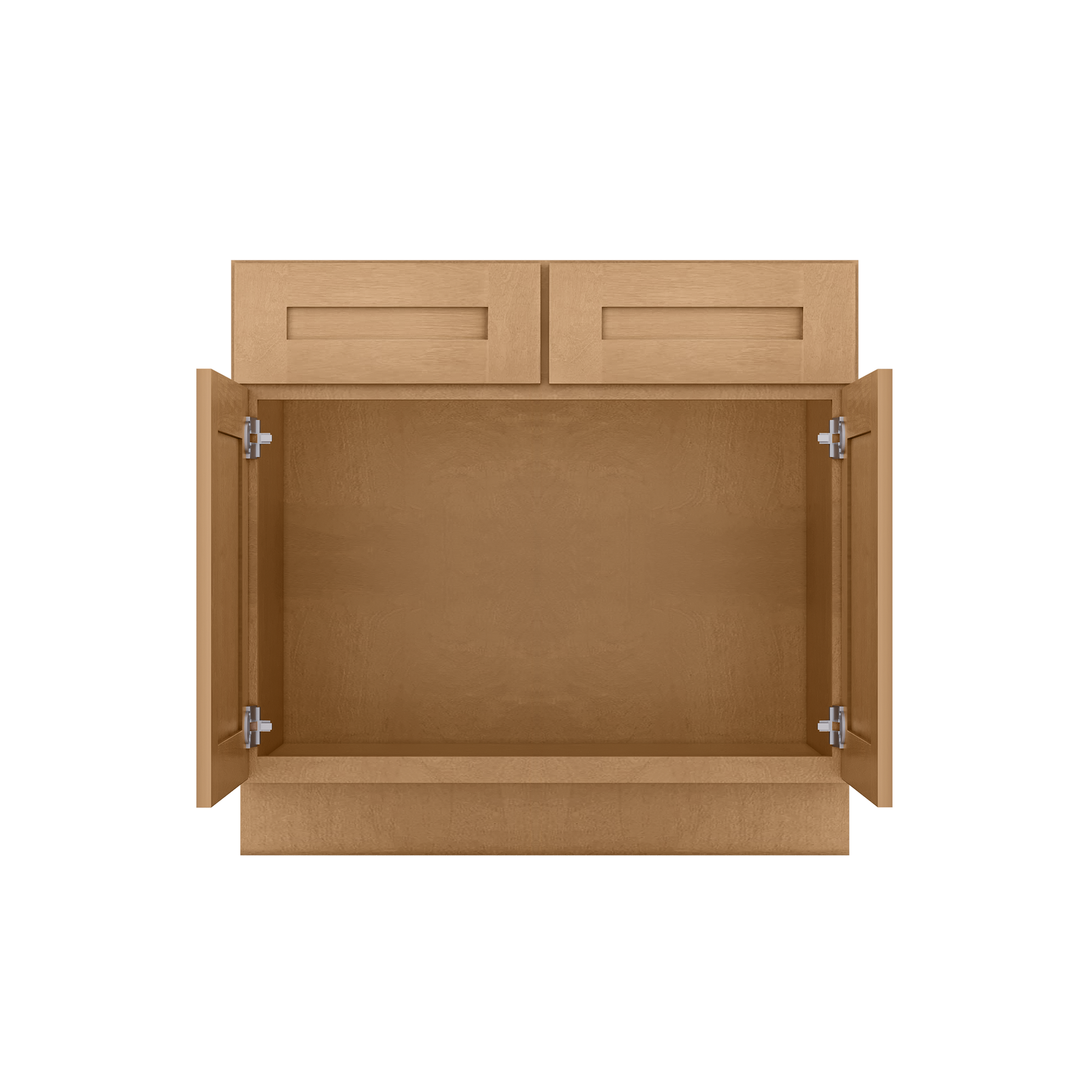 Sink Base Kitchen Cabinet SB36 Shaker Toffee LessCare 36 in. width 34.5 in. height 24 in. depth - Kitchen Cabinets