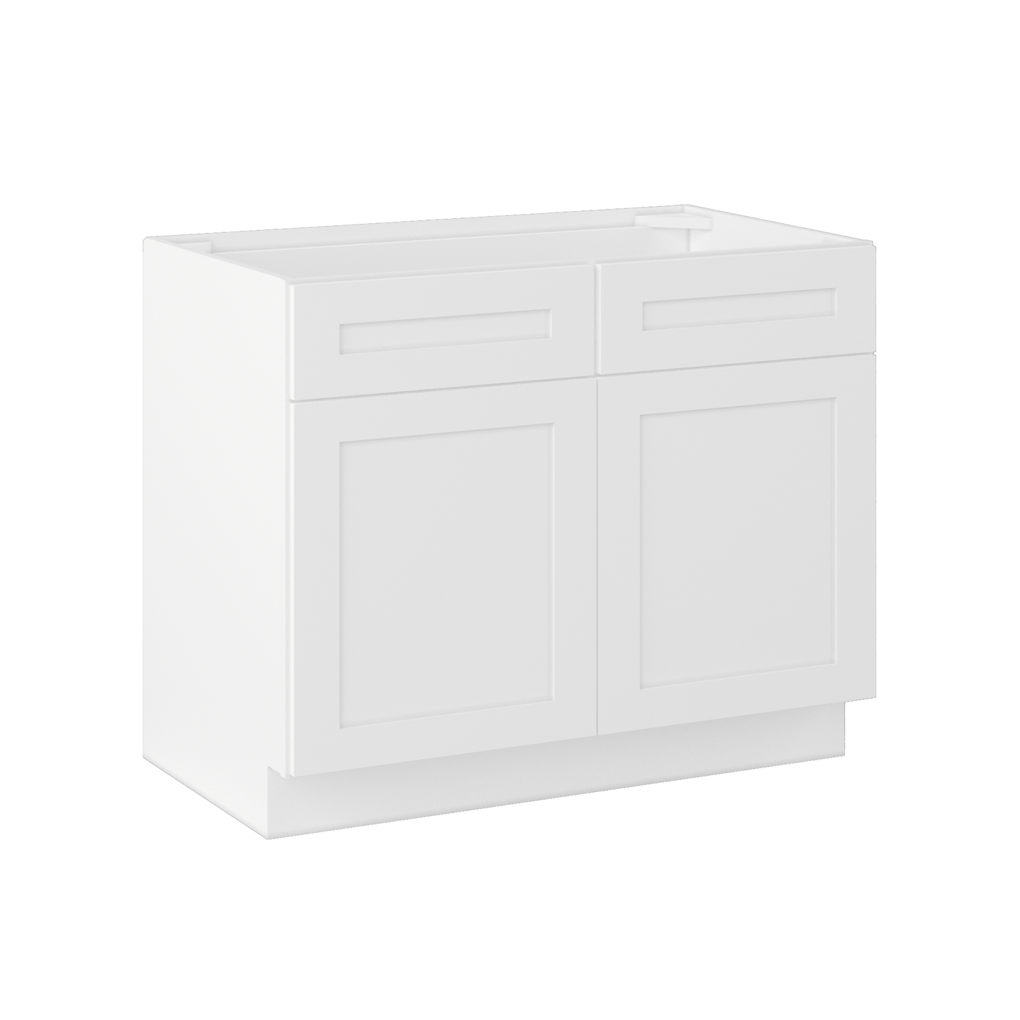 Sink Base Kitchen Cabinet SB42 Alpina White LessCare 42 in. width 34.5 in. height 24 in. depth - Kitchen Cabinets