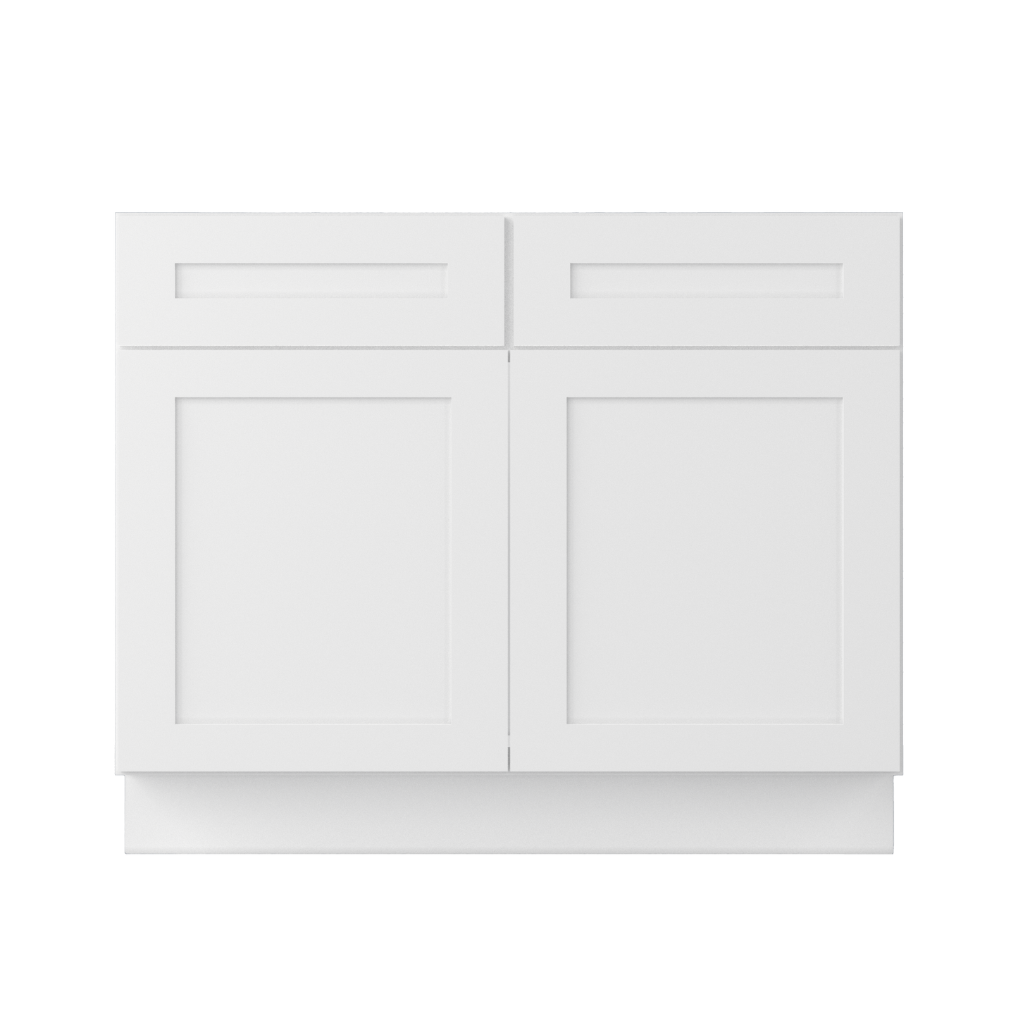 Sink Base Kitchen Cabinet SB42 Alpina White LessCare 42 in. width 34.5 in. height 24 in. depth - Kitchen Cabinets