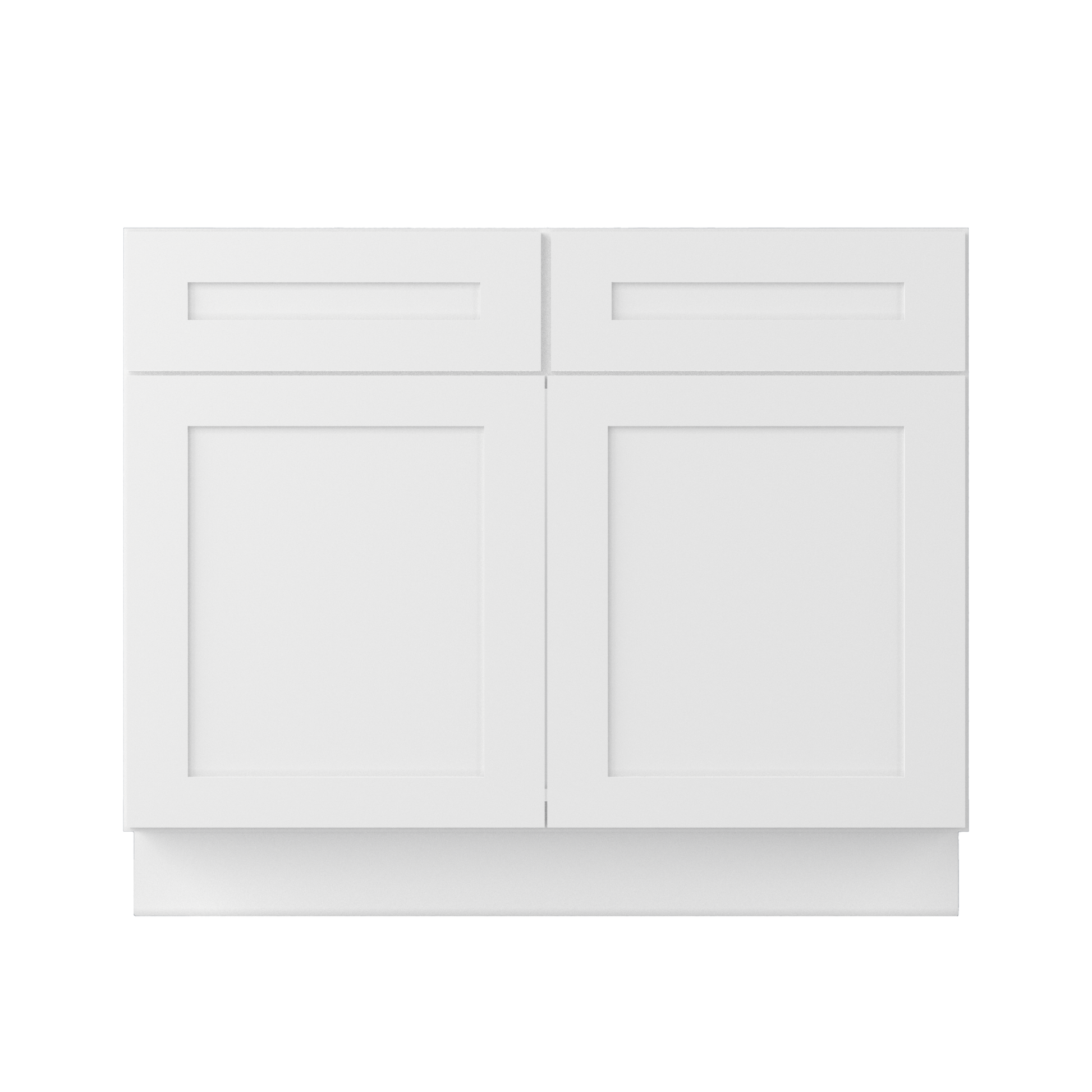 Sink Base Kitchen Cabinet SB42 Alpina White LessCare 42 in. width 34.5 in. height 24 in. depth - Kitchen Cabinets