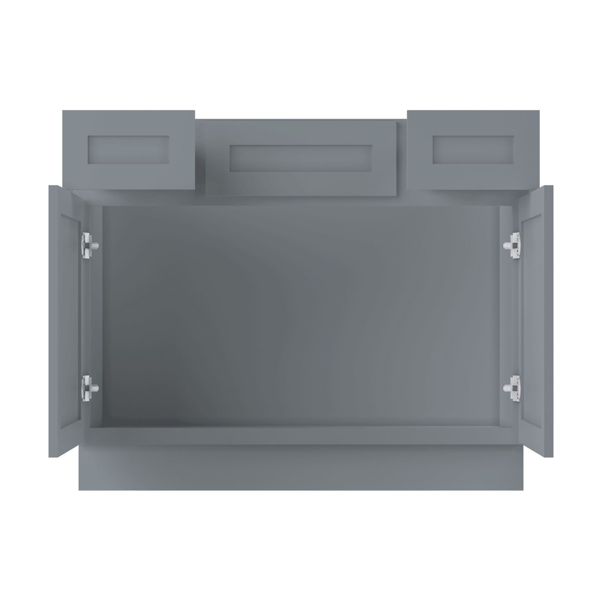 42 W x 21 D x 34.5 H Vanity Sink Base Cabinet - Colonial Gray - Bathroom Vanities