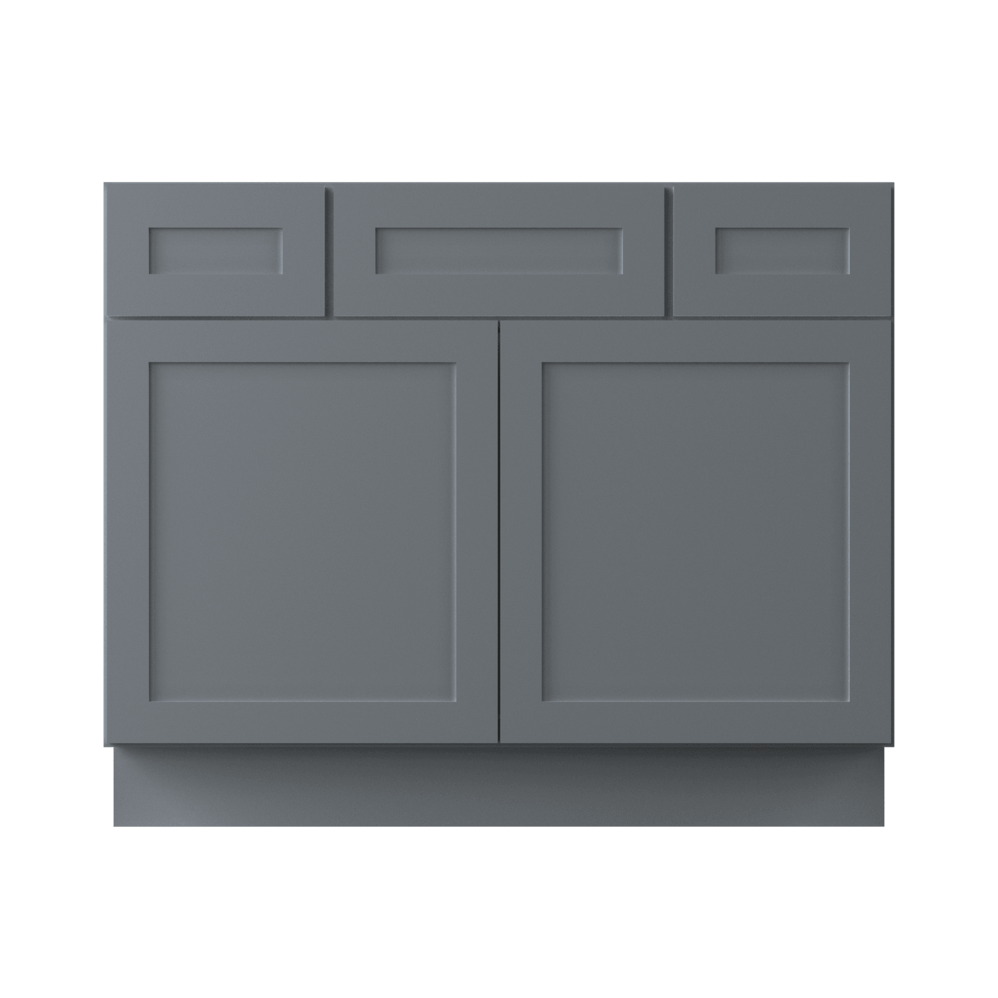 42 W x 21 D x 34.5 H Vanity Sink Base Cabinet - Colonial Gray - Bathroom Vanities