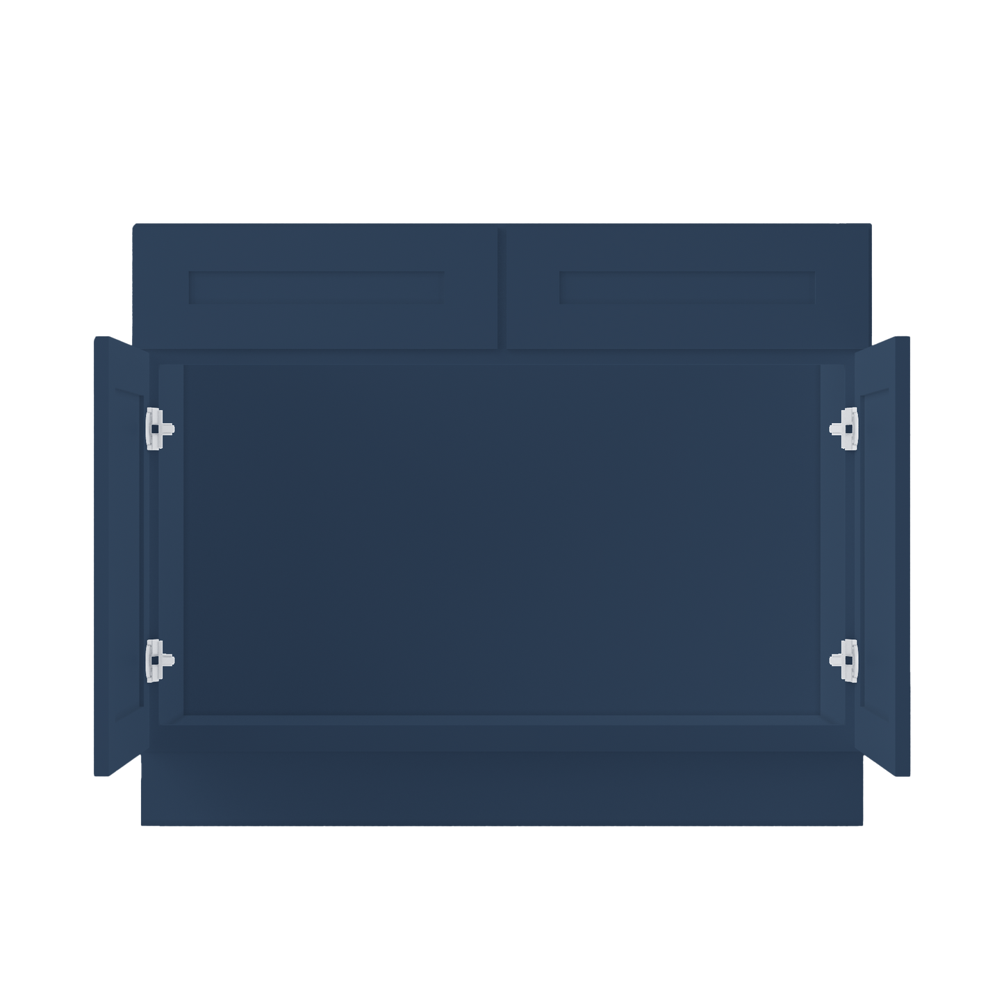 Sink Base Kitchen Cabinet SB42 Danbury Blue LessCare 42 in. width 34.5 in. height 24 in. depth - Kitchen Cabinets