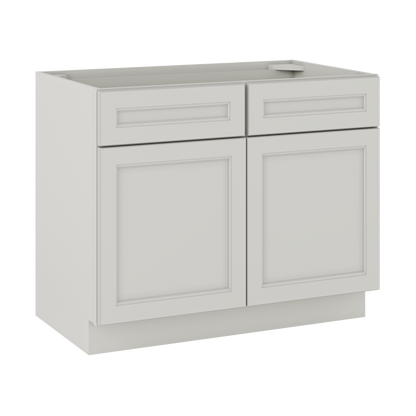 Sink Base Kitchen Cabinet SB42 Milan Pearl 42 in. width 34.5 in. height 24 in. depth - Kitchen Cabinets