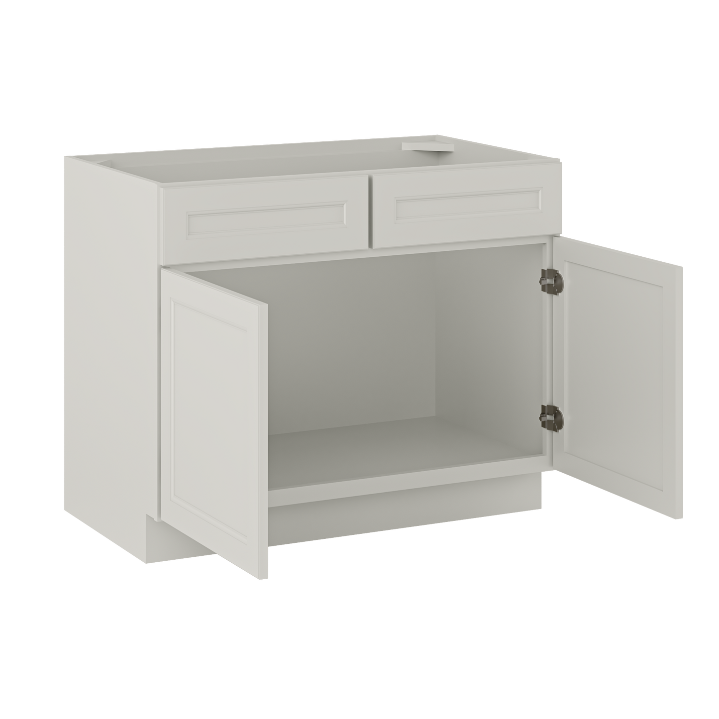 Sink Base Kitchen Cabinet SB42 Milan Pearl 42 in. width 34.5 in. height 24 in. depth - Kitchen Cabinets