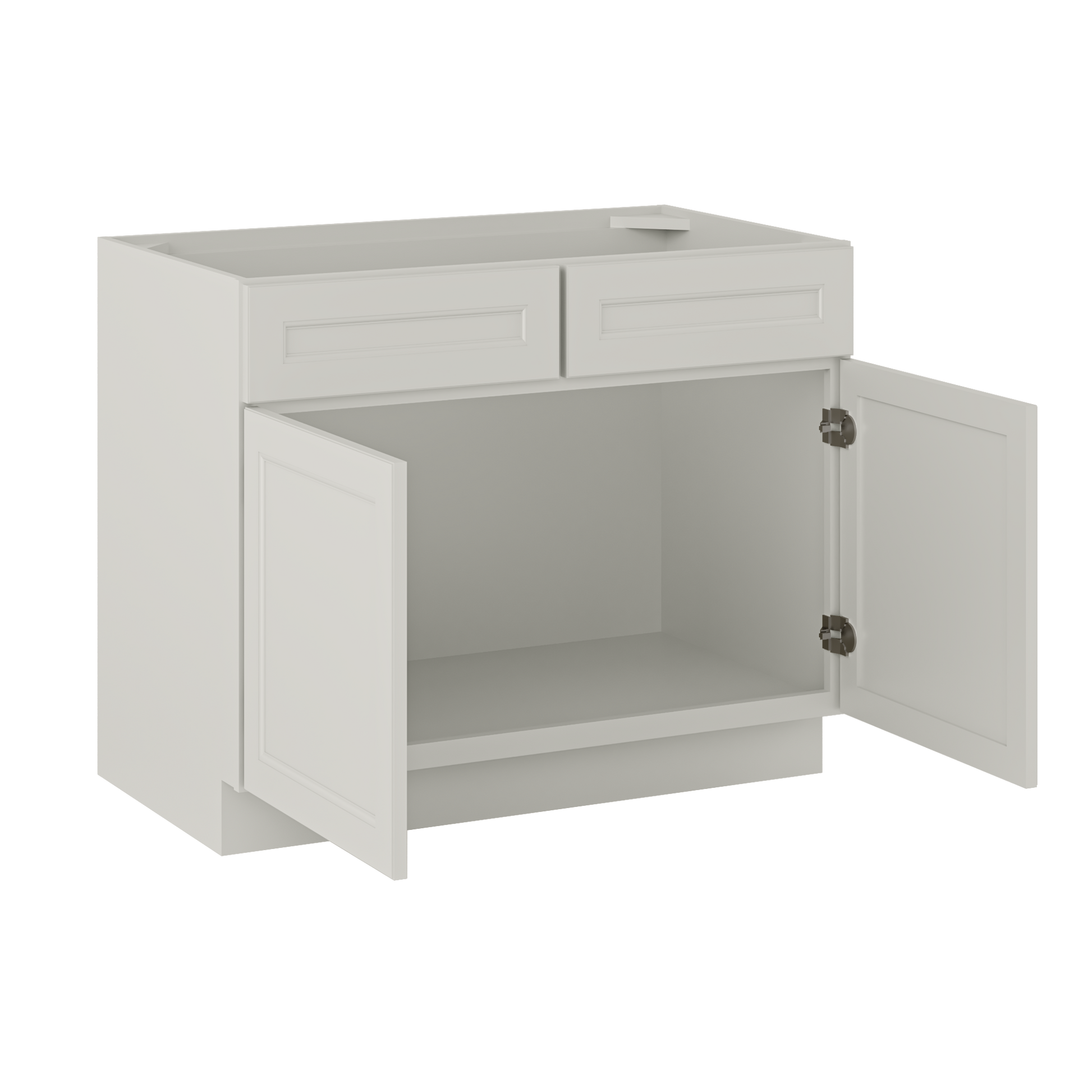 Sink Base Kitchen Cabinet SB42 Milan Pearl 42 in. width 34.5 in. height 24 in. depth - Kitchen Cabinets