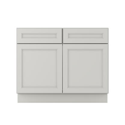 Sink Base Kitchen Cabinet SB42 Milan Pearl 42 in. width 34.5 in. height 24 in. depth - Kitchen Cabinets
