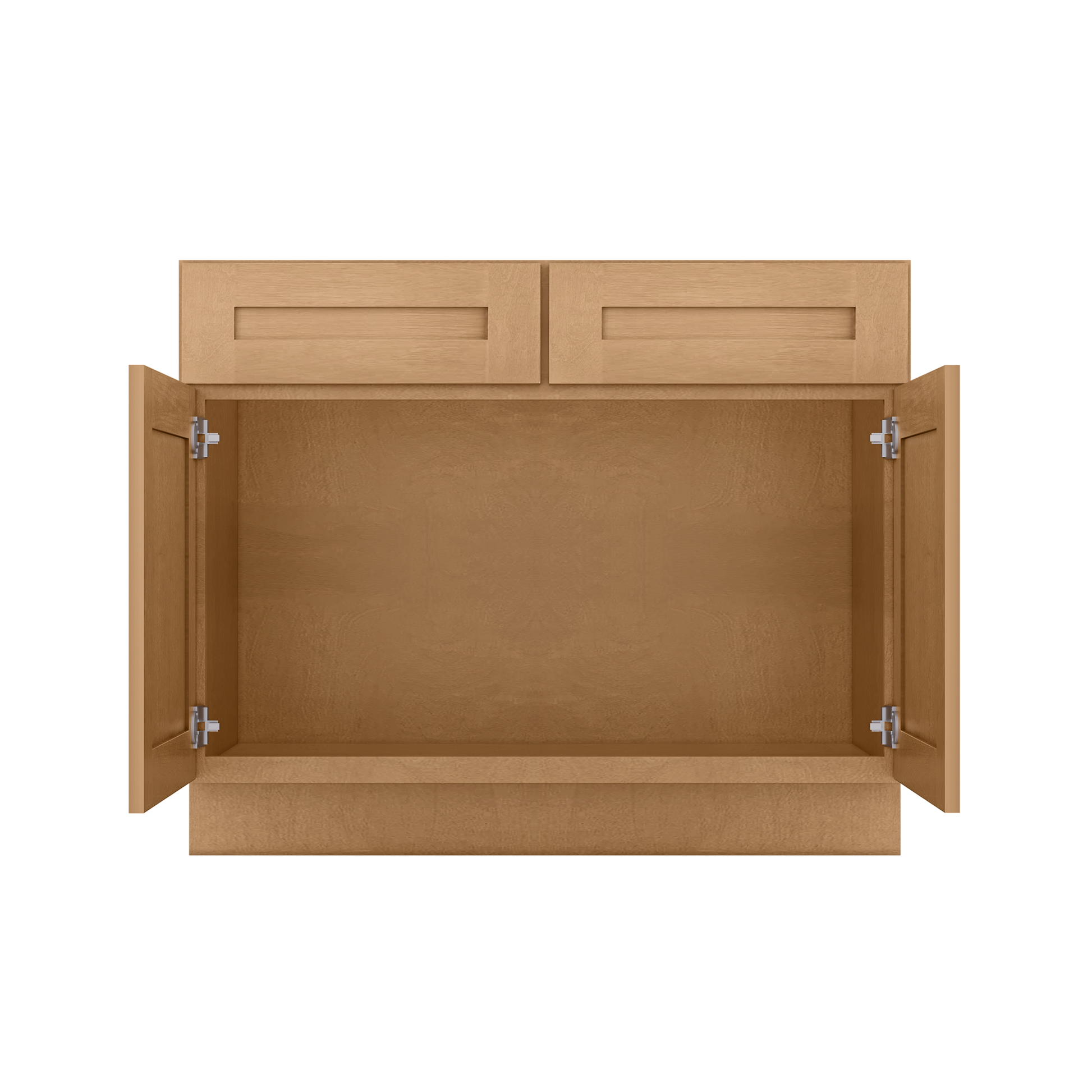 Sink Base Kitchen Cabinet SB42 Shaker Toffee LessCare 42 in. width 34.5 in. height 24 in. depth - Kitchen Cabinets
