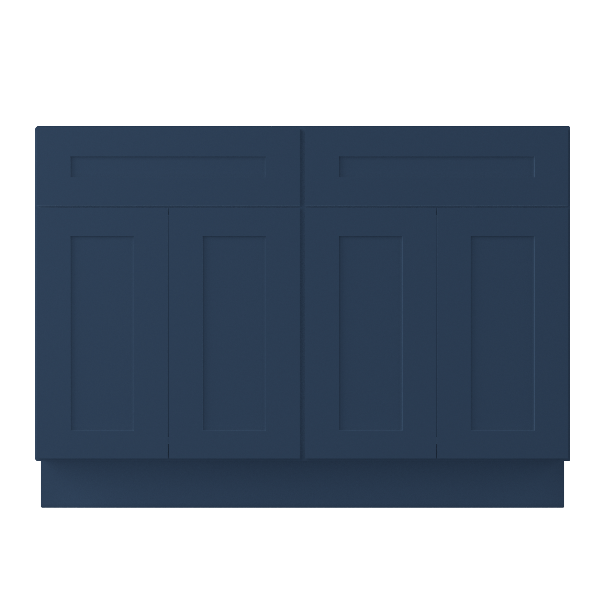 Sink Base Kitchen Cabinet SB48 Danbury Blue LessCare 48 in. width 34.5 in. height 24 in. depth - Kitchen Cabinets