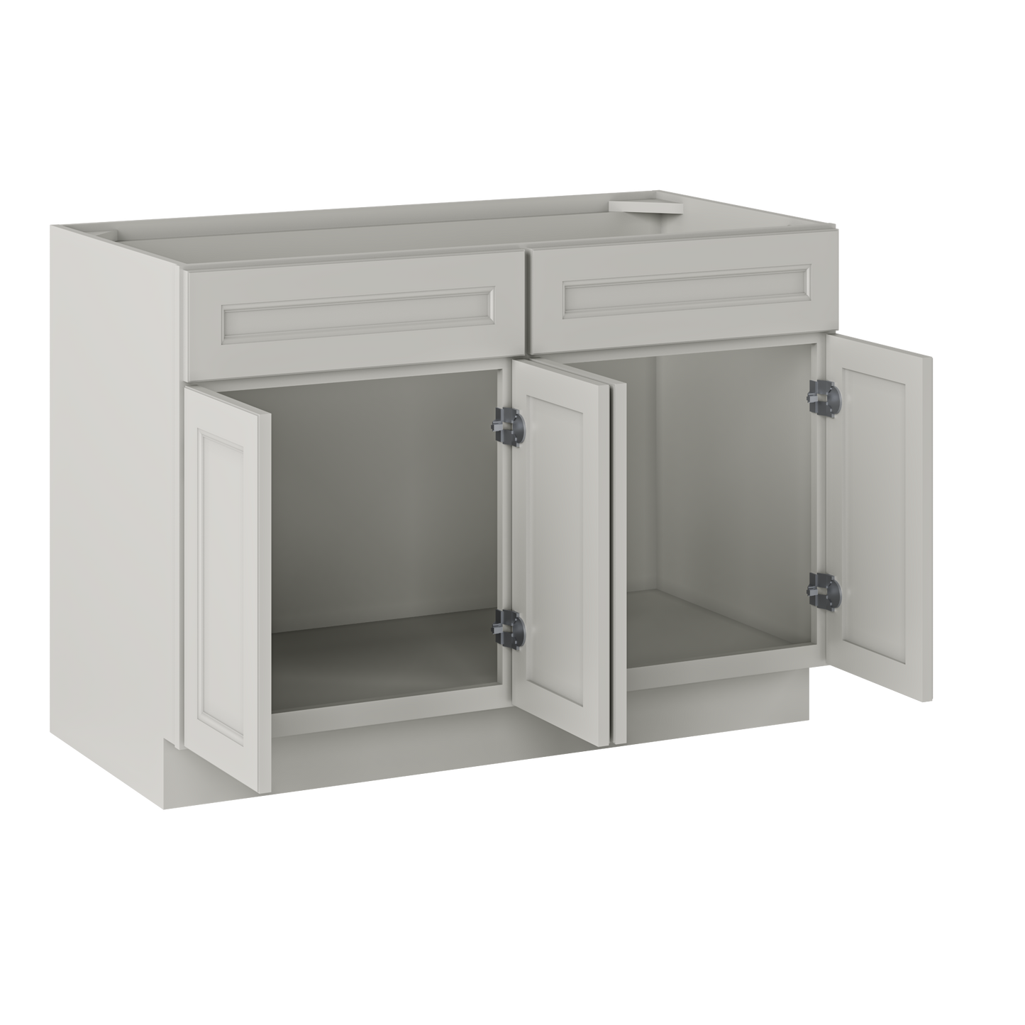 Sink Base Kitchen Cabinet SB48 Milan Pearl 48 in. width 34.5 in. height 24 in. depth - Kitchen Cabinets