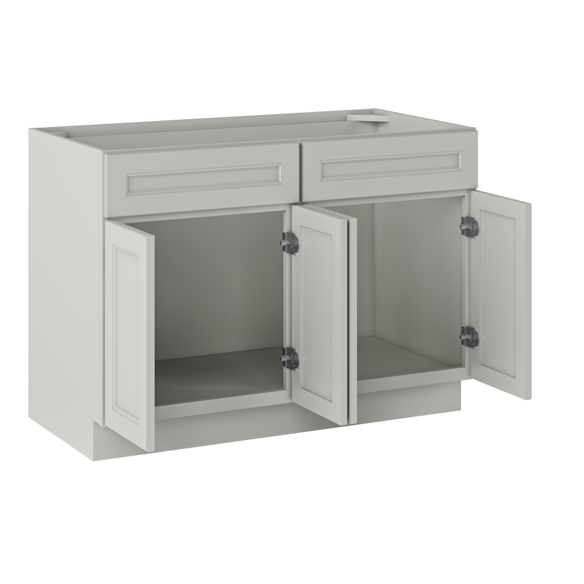 Sink Base Kitchen Cabinet SB48 Milan Pearl 48 in. width 34.5 in. height 24 in. depth - Kitchen Cabinets