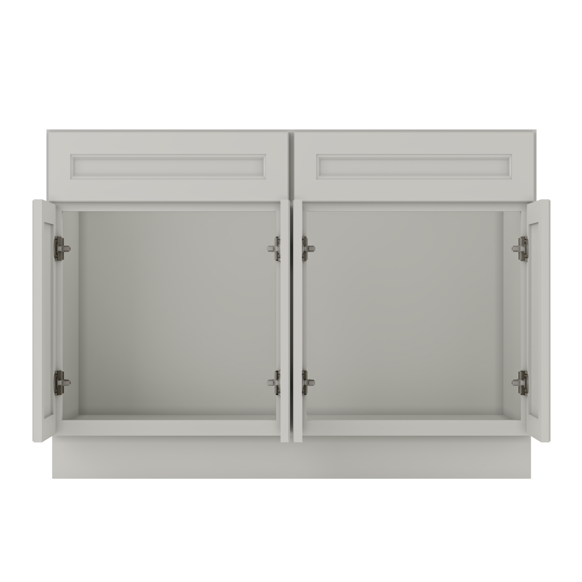 Sink Base Kitchen Cabinet SB48 Milan Pearl 48 in. width 34.5 in. height 24 in. depth - Kitchen Cabinets