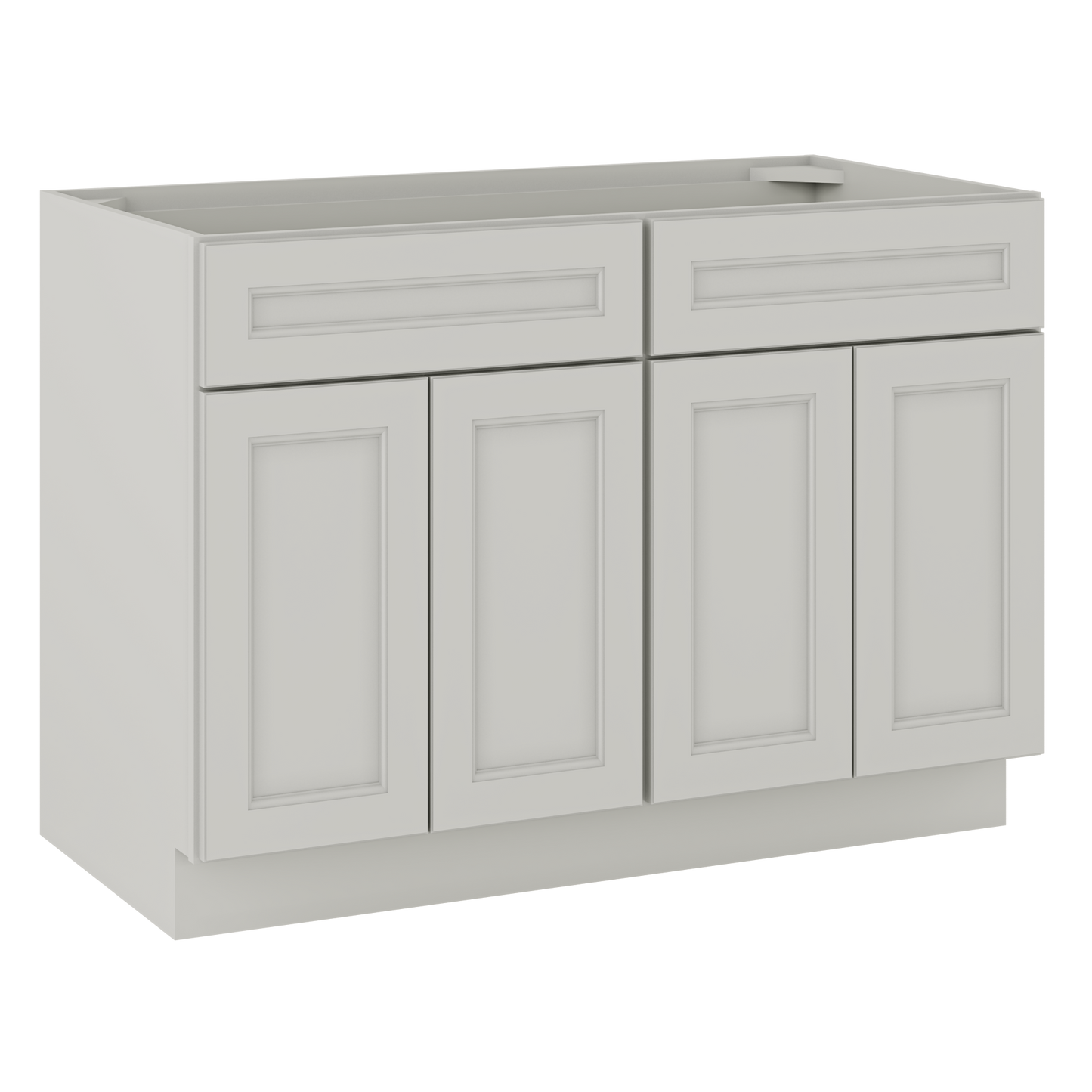 Sink Base Kitchen Cabinet SB48 Milan Pearl 48 in. width 34.5 in. height 24 in. depth - Kitchen Cabinets