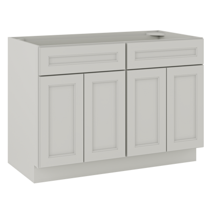 Sink Base Kitchen Cabinet SB48 Milan Pearl 48 in. width 34.5 in. height 24 in. depth - Kitchen Cabinets