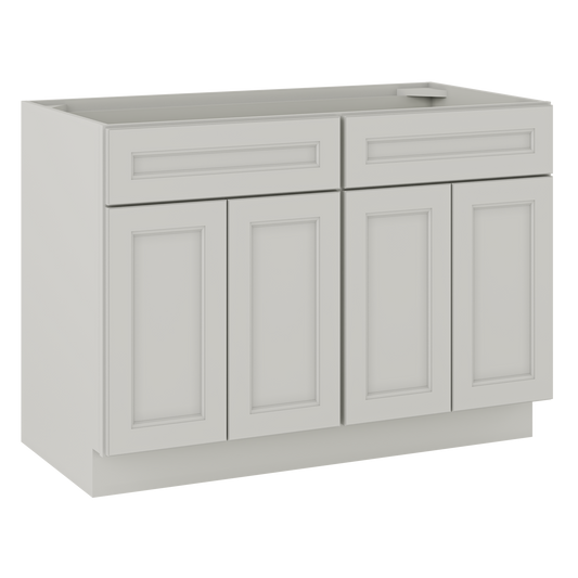 Sink Base Kitchen Cabinet SB48 Milan Pearl 48 in. width 34.5 in. height 24 in. depth - Kitchen Cabinets