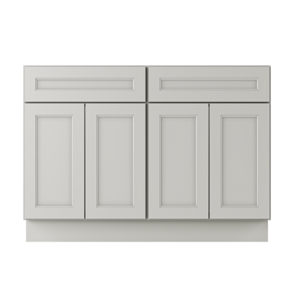 Sink Base Kitchen Cabinet SB48 Milan Pearl 48 in. width 34.5 in. height 24 in. depth - Kitchen Cabinets
