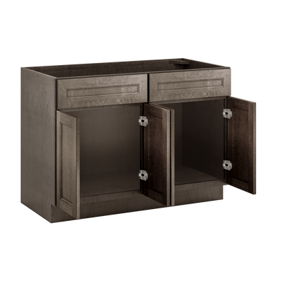 Sink Base Kitchen Cabinet SB48 Milan Slate 48 in. width 34.5 in. height 24 in. depth - Kitchen Cabinets