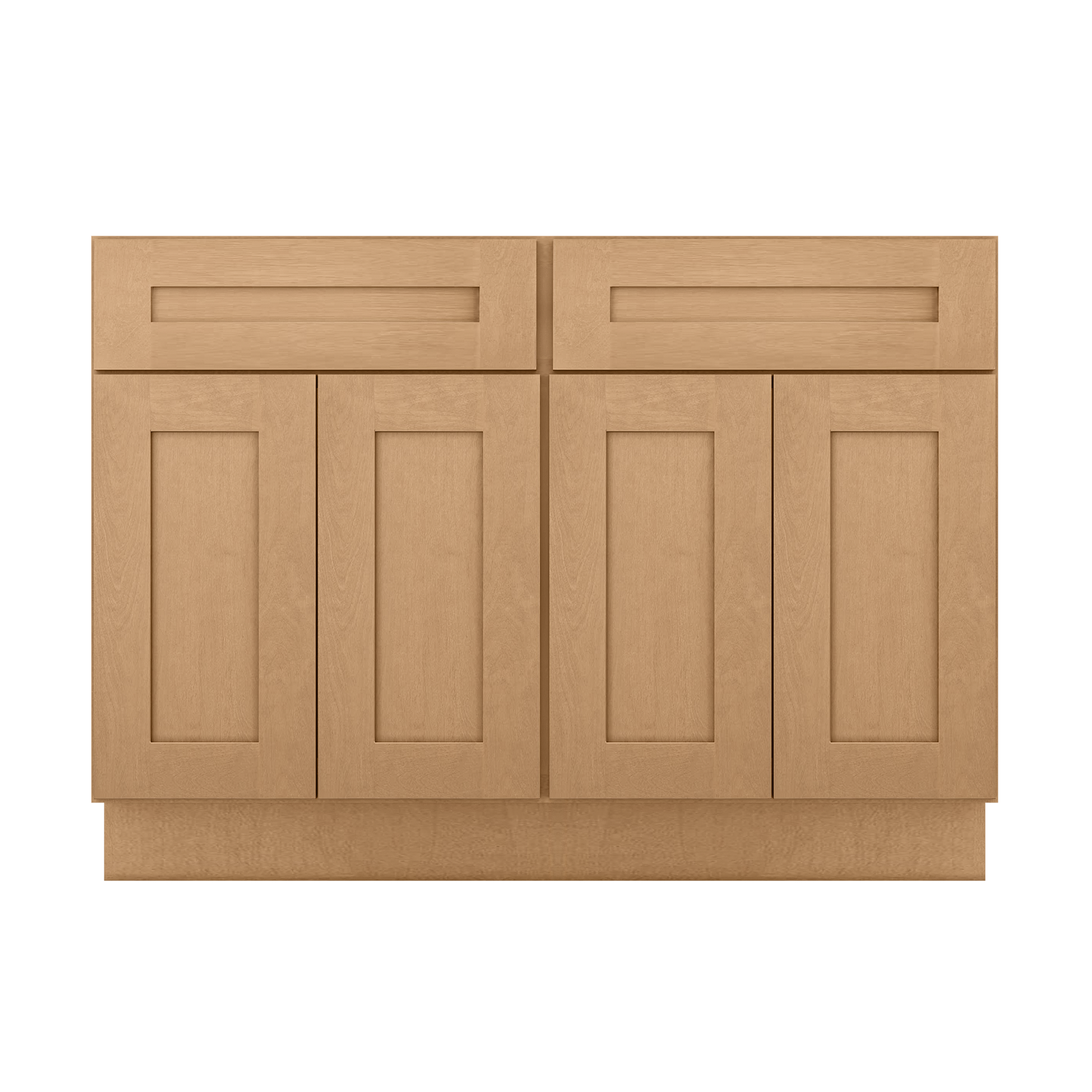 Sink Base Kitchen Cabinet SB48 Shaker Toffee LessCare 48 in. width 34.5 in. height 24 in. depth - Kitchen Cabinets