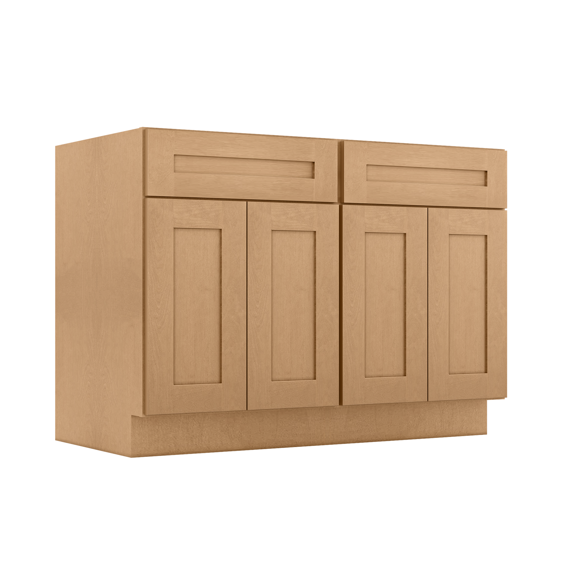 Sink Base Kitchen Cabinet SB48 Shaker Toffee LessCare 48 in. width 34.5 in. height 24 in. depth - Kitchen Cabinets