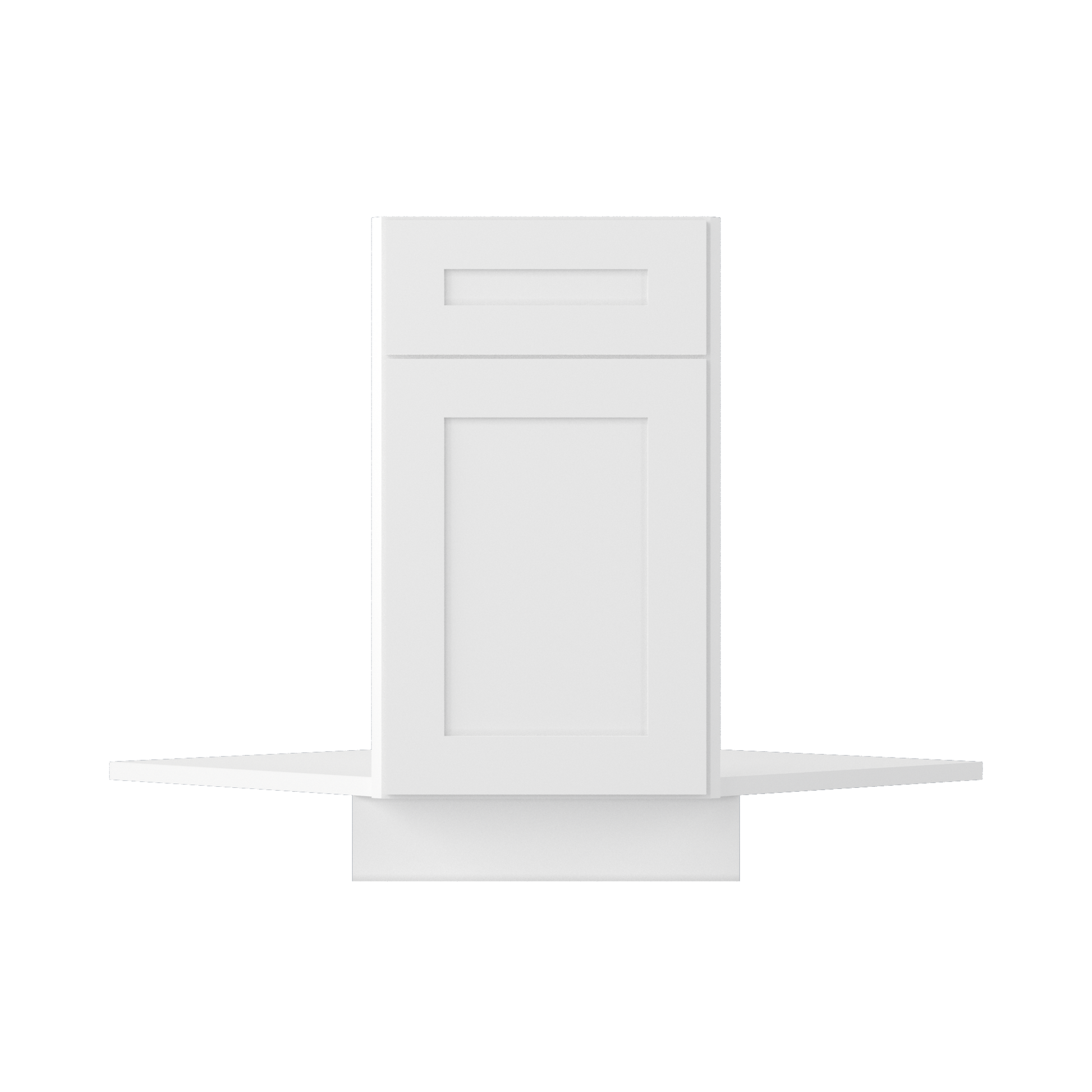 Sink Front Corner Base Kitchen Cabinet SFC36 Alpina White LessCare 34.5 in. height 36 in. depth - Kitchen Cabinets