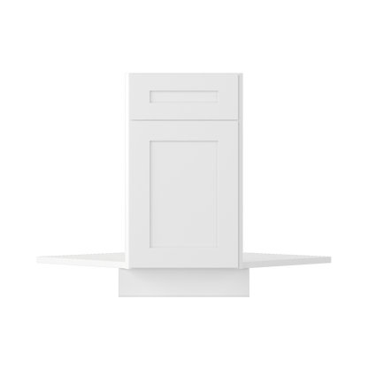 Sink Front Corner Base Kitchen Cabinet SFC36 Alpina White LessCare 34.5 in. height 36 in. depth - Kitchen Cabinets