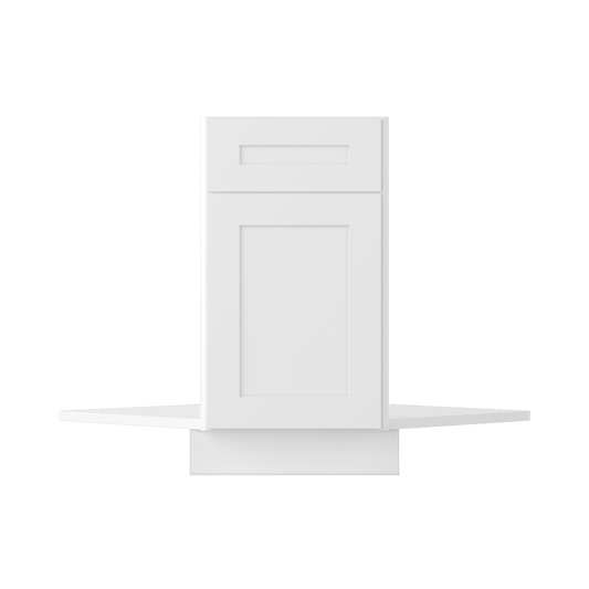 Sink Front Corner Base Kitchen Cabinet SFC36 Alpina White LessCare 34.5 in. height 36 in. depth - Kitchen Cabinets