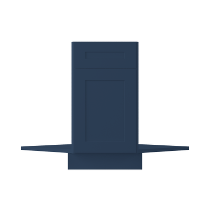 Sink Front Corner Base Kitchen Cabinet SFC36 Danbury Blue LessCare 34.5 in. height 36 in. depth - Kitchen Cabinets