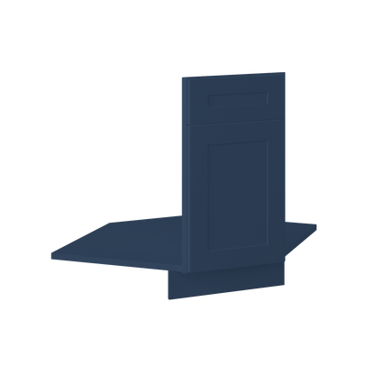 Sink Front Corner Base Kitchen Cabinet SFC36 Danbury Blue LessCare 34.5 in. height 36 in. depth - Kitchen Cabinets