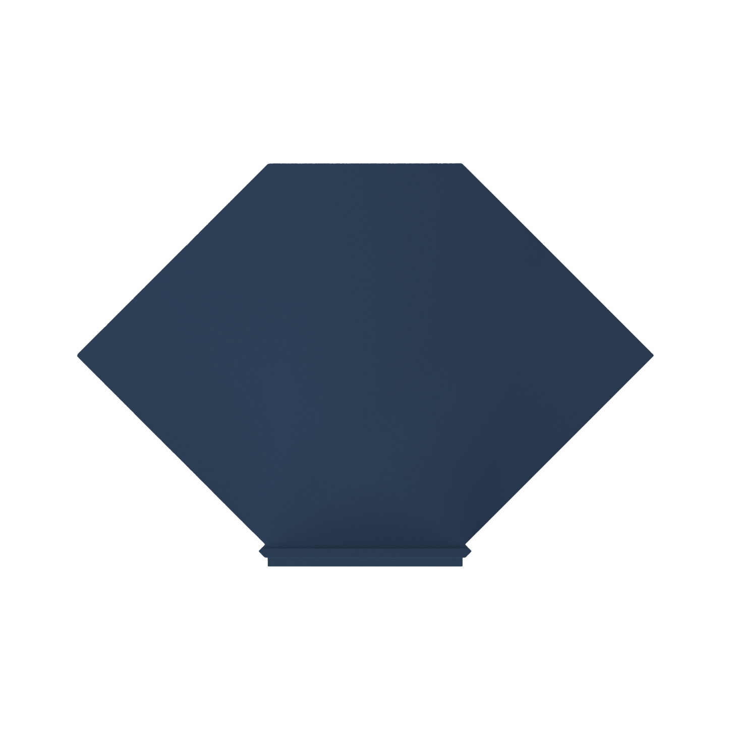 Sink Front Corner Base Kitchen Cabinet SFC36 Danbury Blue LessCare 34.5 in. height 36 in. depth - Kitchen Cabinets