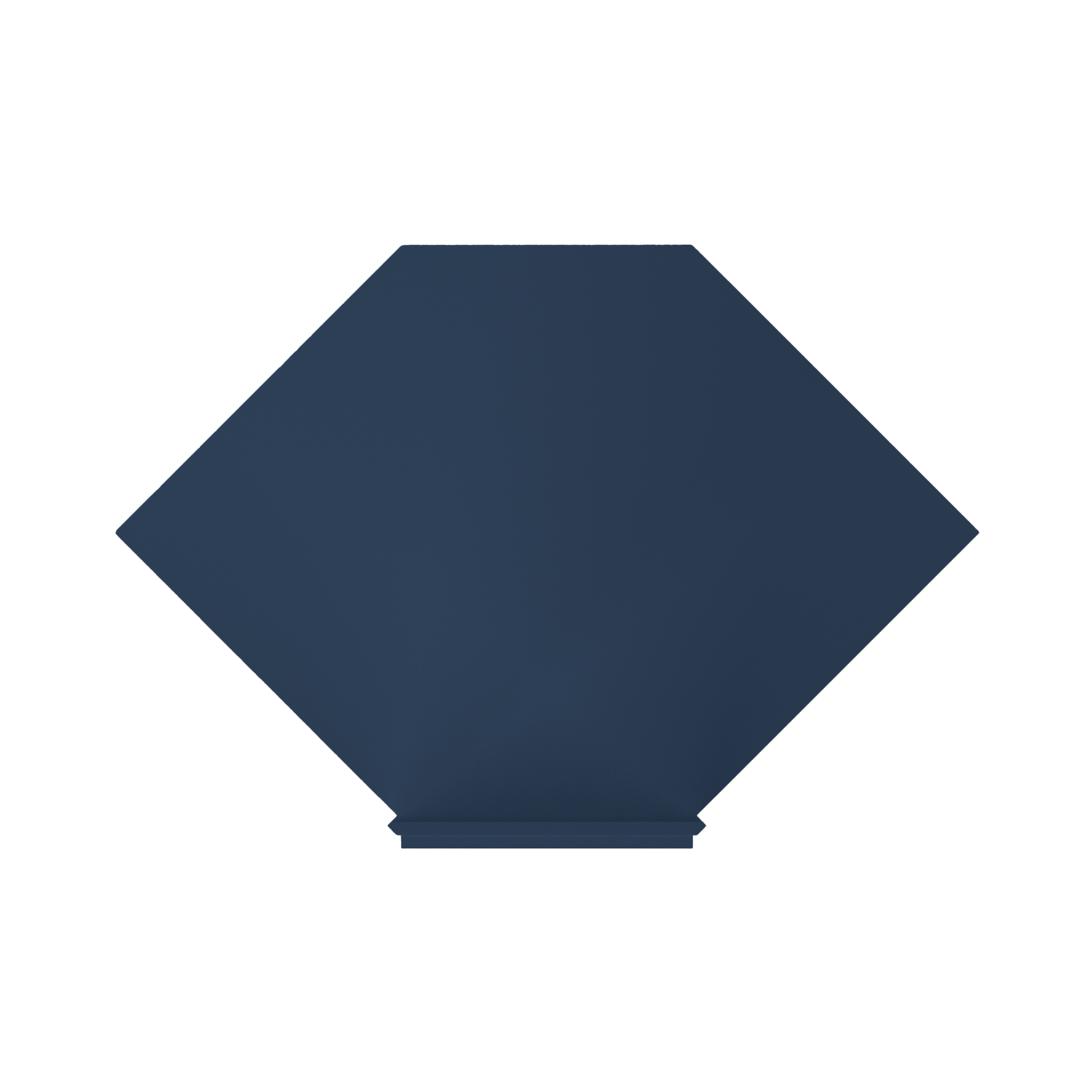 Sink Front Corner Base Kitchen Cabinet SFC36 Danbury Blue LessCare 34.5 in. height 36 in. depth - Kitchen Cabinets