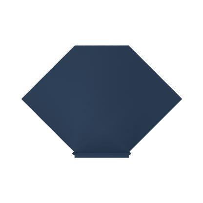 Sink Front Corner Base Kitchen Cabinet SFC36 Danbury Blue LessCare 34.5 in. height 36 in. depth - Kitchen Cabinets