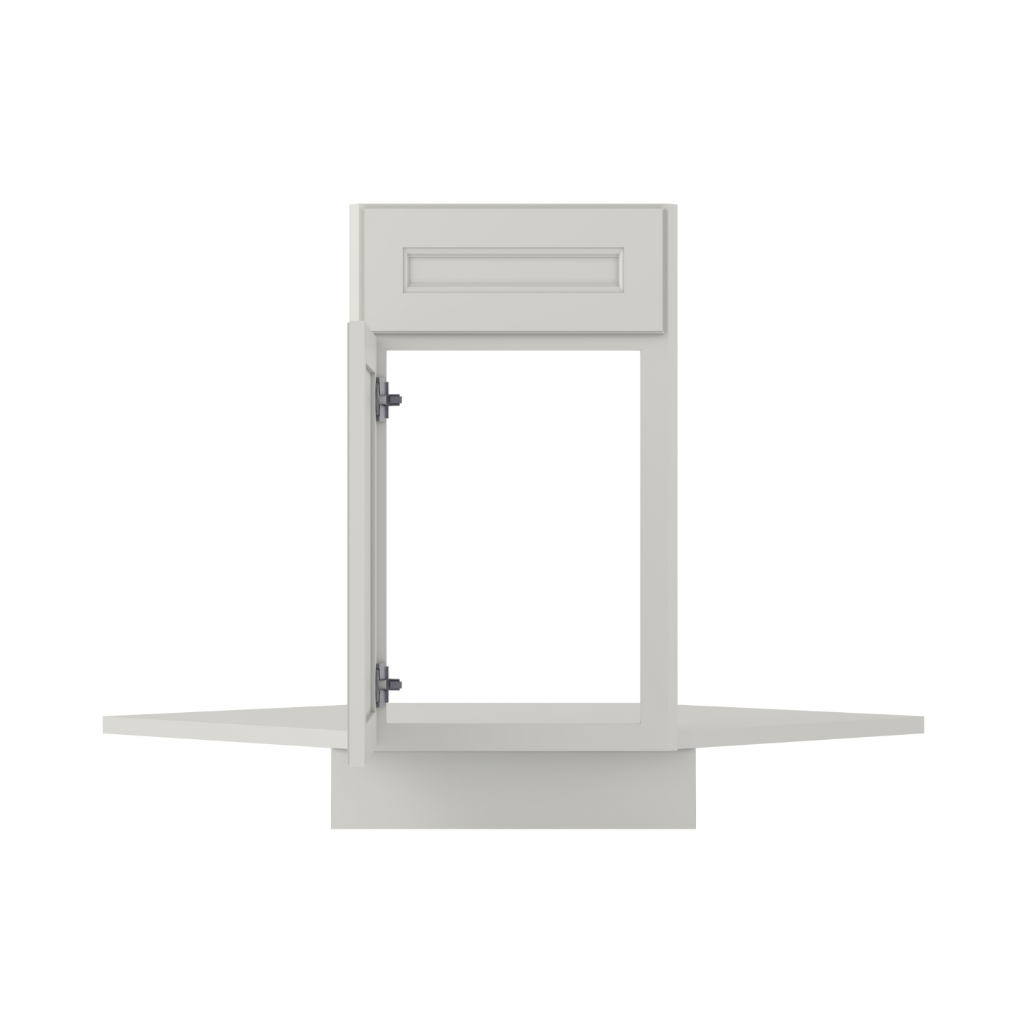Sink Front Corner Base Kitchen Cabinet SFC36 Milan Pearl 34.5 in. height 36 in. depth - Kitchen Cabinets