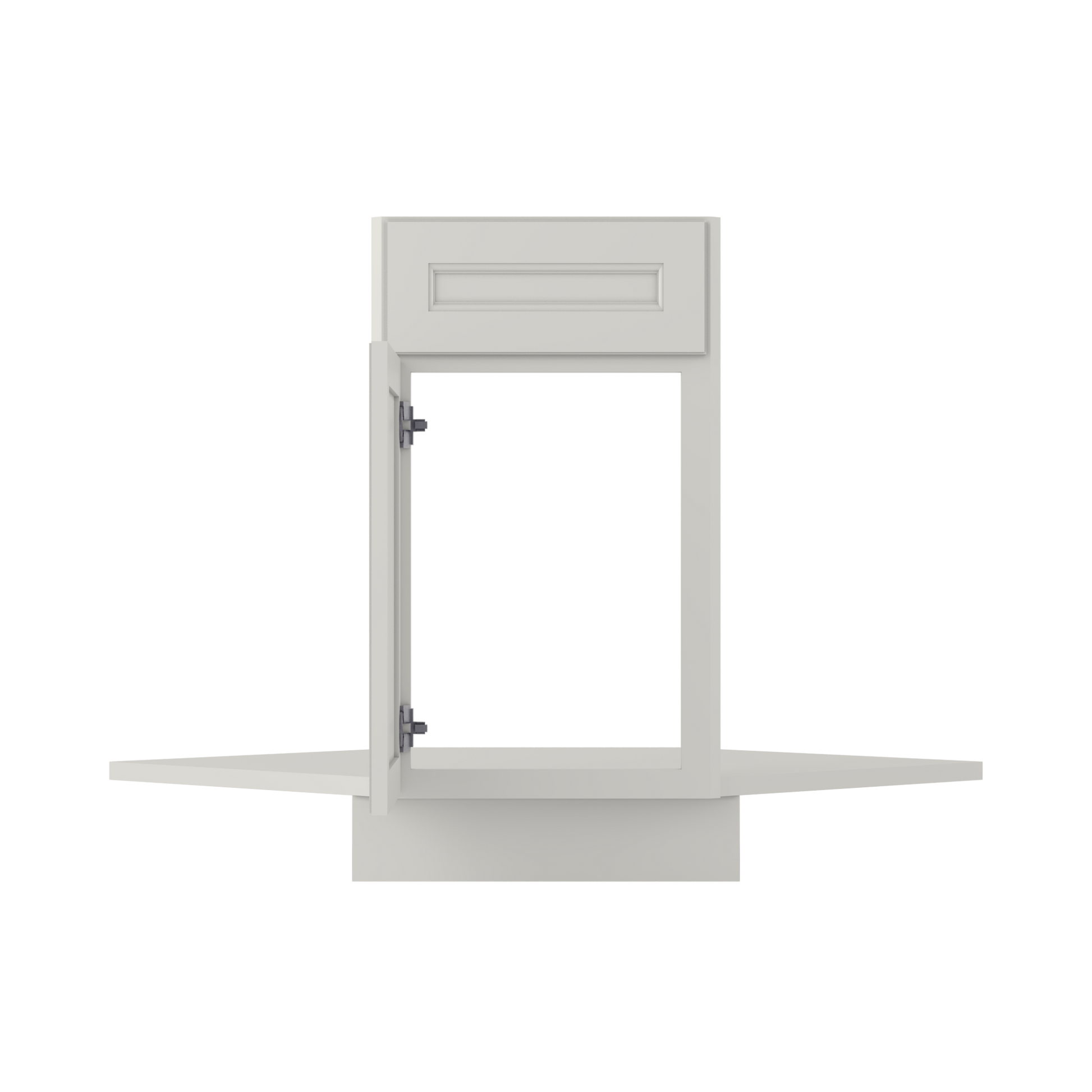 Sink Front Corner Base Kitchen Cabinet SFC36 Milan Pearl 34.5 in. height 36 in. depth - Kitchen Cabinets