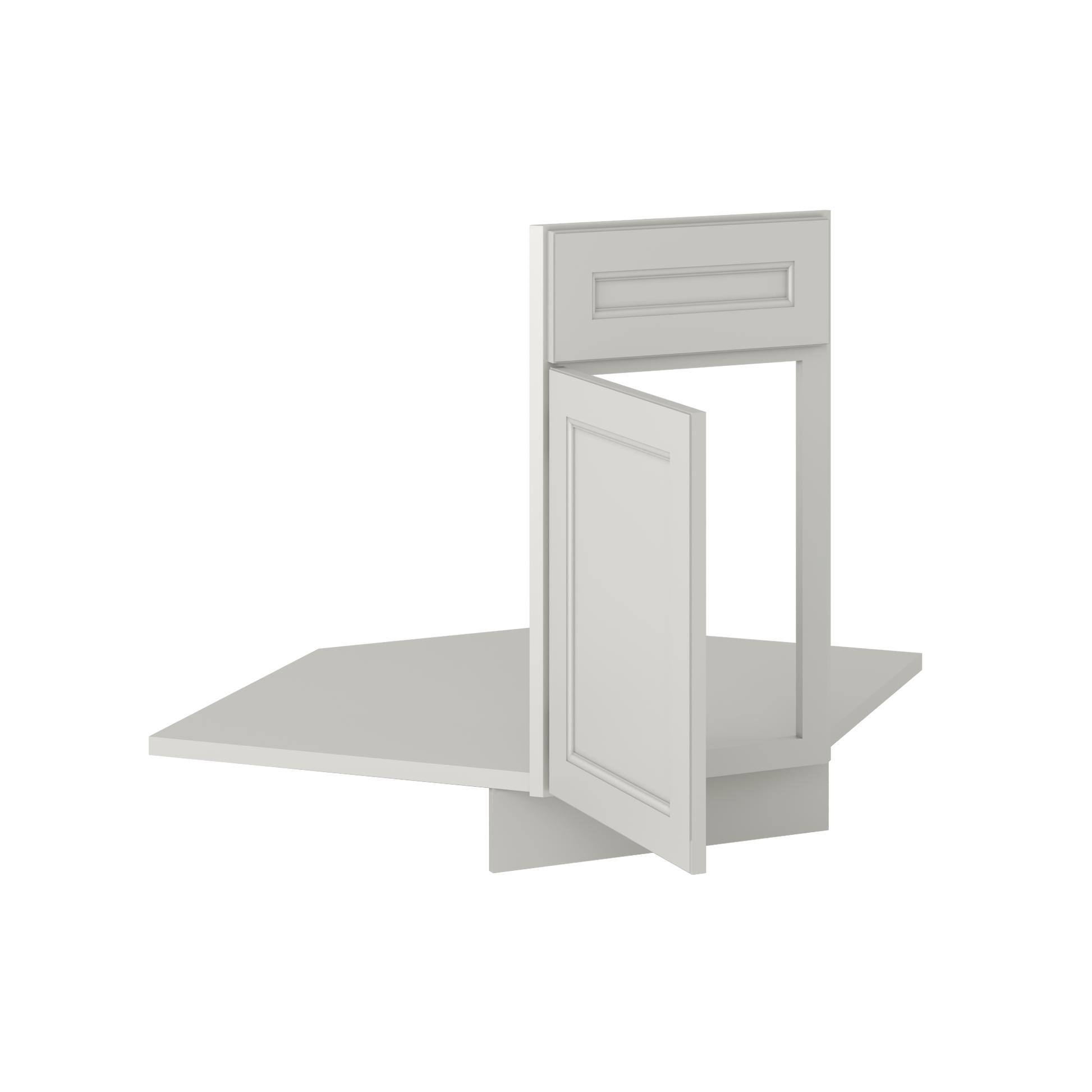 Sink Front Corner Base Kitchen Cabinet SFC36 Milan Pearl 34.5 in. height 36 in. depth - Kitchen Cabinets