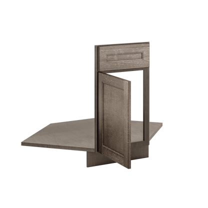 Sink Front Corner Base Kitchen Cabinet SFC36 Milan Slate 34.5 in. height 36 in. depth - Kitchen Cabinets