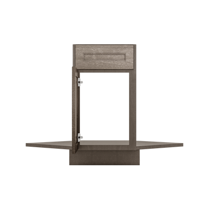 Sink Front Corner Base Kitchen Cabinet SFC36 Milan Slate 34.5 in. height 36 in. depth - Kitchen Cabinets