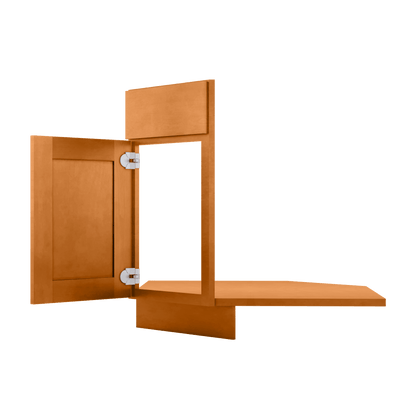 Sink Front Corner Base Kitchen Cabinet SFC36 Newport LessCare 34.5 in. height 36 in. depth - Kitchen Cabinets