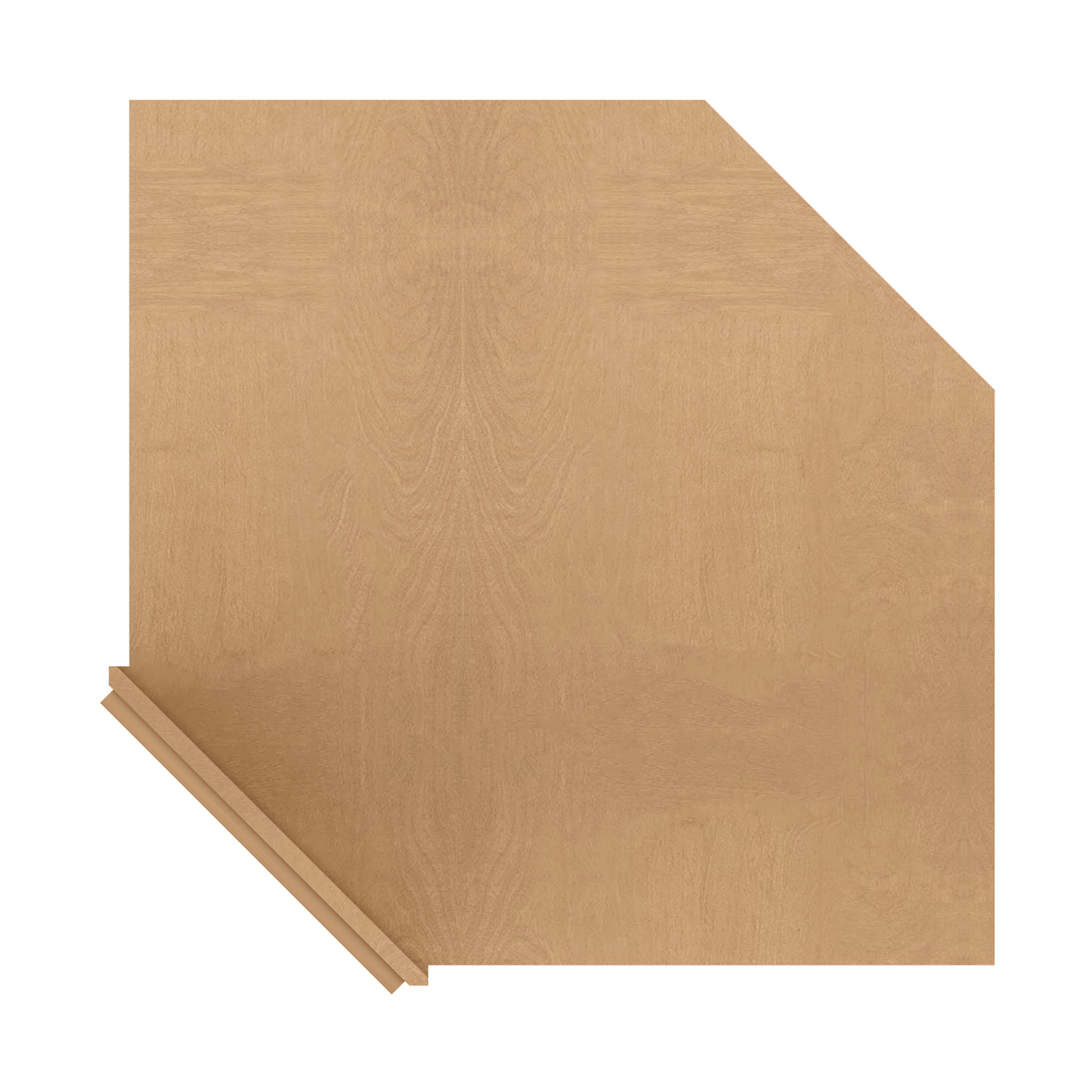 Sink Front Corner Base Kitchen Cabinet SFC36 Shaker Toffee LessCare 34.5 in. height 36 in. depth - Kitchen Cabinets